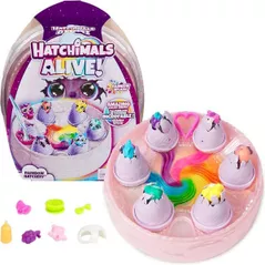 Игрушка Hatchimal 6070168 Set de joc Alive Ieșit din Curcubeu, ass.