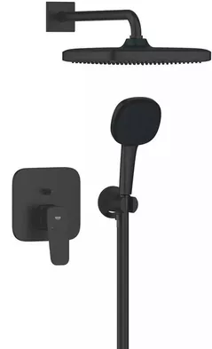 Set pentru duș Grohe Set dus ingropat Cubeo (smart box + dus fix + para + furtun + suport1/2) Black 1053362430