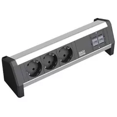 Удлинитель электрический BACHMANN 339.1004 Modul desk 3xSchuko 2xrj45 negru