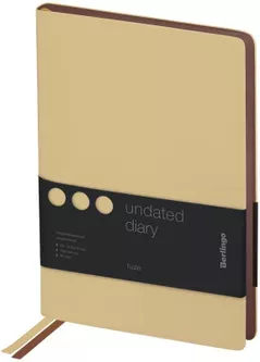 Блокнот Berlingo RL276413 Agenda nedatata Fuze A5, 136 foi, bej