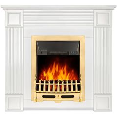Камин электрический ArtFlame Nexor & Galileo Gold, 950x1000x270mm, Alb