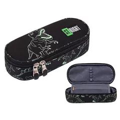 Школьный пенал St.RIGHT 52900 Penar 20.5x9.5x5cm Reflective T-Rex, textil