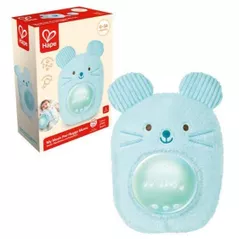 Jucărie muzicală Hape E0113 Prietenul meu muzical Huggy Momo, albastru