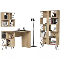 Офисный стол Trendy Extra 2, Stejar, cu raft