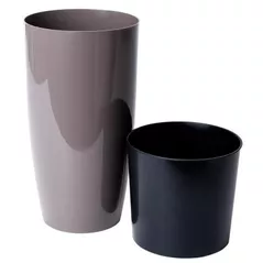 Ghiveci pentru flori Aleana 115043 Alfa d22x41.5 cm, cappuccino