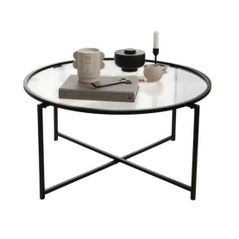 Măsuţă cafea Trendy Sun S403, Negru 83x40x83cm