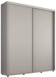 Dulap Mobildor-Lux Compact uși glisante PAL fără ornament (200x45x200H cm) Grey