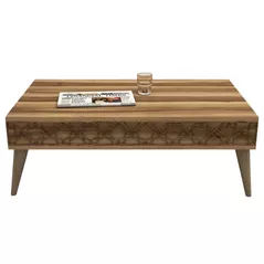 Măsuţă cafea Trendy Oras, Nuc 105x36x60cm