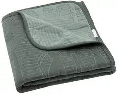 Lenjerie de pat pentru copii Jollein 516-511-68036 Paturica Jungle Jambo Ash Green/Laurel, 75x100cm