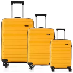 Valiză CCS Set 5225 Set Galben