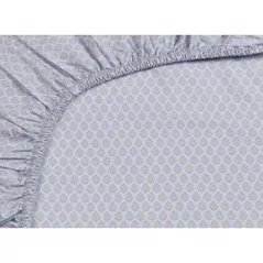 Lenjerie de pat Pip Studio 256343 Thousand Leaves Fitted Sheet 160x200 h25 Blue