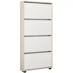 Полка для обуви Mobildor-Lux Leo Slim 60x16x164H cm Sonoma/White