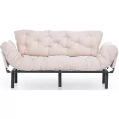 Canapea Trendy Nitta Triple Crema, extensibila (3 locuri)