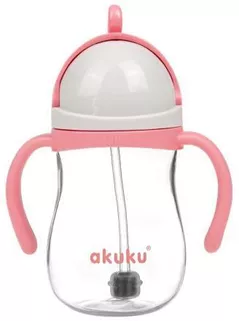 Cană cu pai Akuku A0676 Weighted Straw Pink