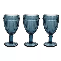 Veselă pentru băuturi Tognana 53021 Set pocale pentru vin Dorico 3buc, 310ml, albastru