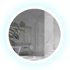 Oglindă baie Uniplast LM-209.6060 (rotunda cu janta) 60x60 cm IP44