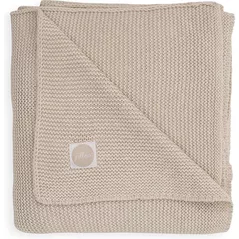 Set de perne si plapume Jollein 516-522-65360 Paturica Basic Knit Nougat, 100x150 cm