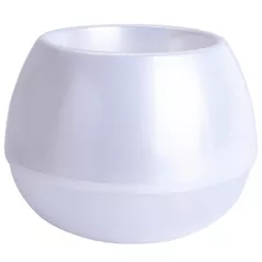 Ghiveci pentru flori Aleana 116009 Sphere d14, alb perlat