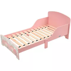 Pat pentru copii U-Grow UGMPJ06-PKF Pat Junior cu protecții laterale Pink Forest