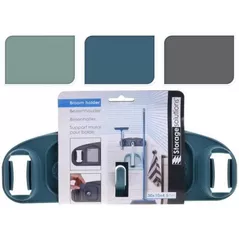 Аксессуар для уборки Holland 39637 Кронштейн настенный для мопов/щеток 2 зажима и крючок, пласт