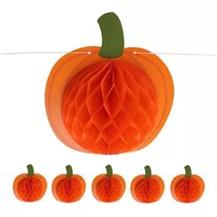 Декор Promstore 36368 Гирлянда бумажная Тыква 5ед 20Х10cm