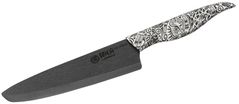 Нож Samura INCA Chef, lama zirconia ceramic negru 187mm (SIN-0085B)