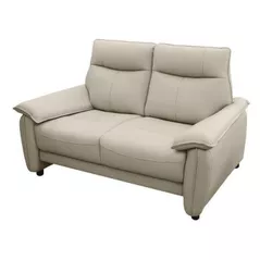 Диван Deco Barton cu 2 locuri piele naturala Grey (GD10)