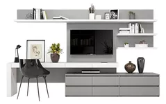 Set mobilă living Indart Livingul Kubo 23 (340x50x203)