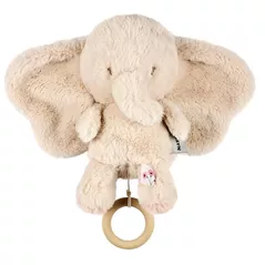 Jucărie cu pandantiv Nattou 759175 Fanfan musical plush toy elephant sand