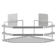 Raft de baie Teknotel ST177 Raft coltar 29.5x12x7.5cm, metal alb