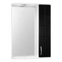 Зеркало для ванной Mashtab 1811 Domino 600x200x720 Alb-Negru
