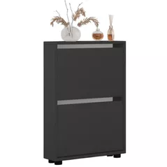 Полка для обуви Mobildor-Lux Leo Slim 100x16x86H cm Anthracite