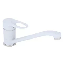 Bateria bucătărie Sandy 49189 Nobilis cu pipa Clasic, lunga, alb