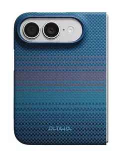 Husă pentru smartphone Pitaka Edge iPhone 18 Fold (Protectie spate) (Midnight), KI1803F