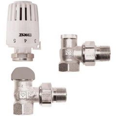 Запорная арматура HERZ Set robinet cu cap termostat + retur 1/2" (88535)