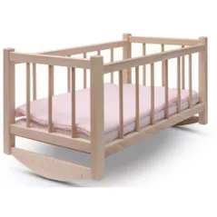 Păpușă Baby Mix 59160 Pătuț de păpuși din lemn