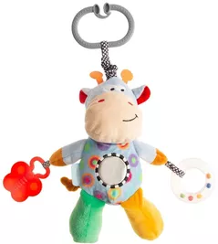 Игрушка-подвеска BabyJem 882 Vacuta Galben (cu vibratii)