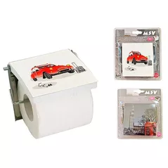 Держатель бумаги MSV 49970 Suport pentru hârtie WC cu capac London/Auto