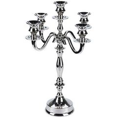 Lumânare Holland 27464 Christmas Подсвечник никелированный на 5 свечей 39cm