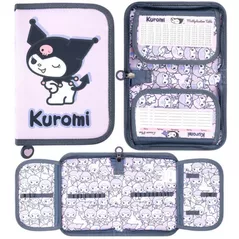 Школьный пенал Promstore 56792 Пенал 21x14x3,5 см Bambino Kuromi, фиолетовая, текстиль