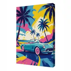 Tablou pe numere Ideyka KHO2776 30x40cm Eco, Drive neon