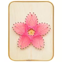 Набор для творчества miscellaneous DHBC28024 Set String Art 15x20 Floare roz