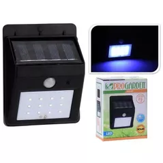 Светильник уличный Promstore 16950 Felinar pe baterie solara 12LED, 12x9cm, de perete, negru