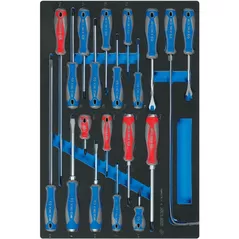 Отвёртка King Tony 9-31920MRV отвертки крестовые, шлицевые и TORX 20 пр. (FOAM)