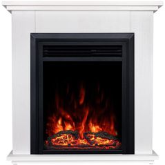 Șemineu electric ArtFlame Spark & Cris, 715x700x220mm, Alb