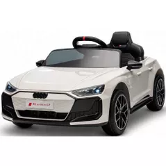 Mașină electrică pentru copii Kids car 8070740-2R_Gray Audi e-tron, 12V4.5AH, scaune din piele