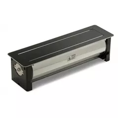 Розетка электрическая ASA Plastici 060.24F.00031 Versaturn 3.0 3 sockets F+1 USB.5V(A+C) Black glass 2684ASA_A_A58