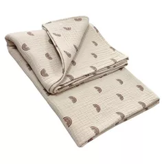 Детское постельное белье Veres 108.14 Плед Муслин Радуги 80х80