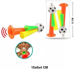 Echipament sportiv miscellaneous 408 Fluier plastic multicolor cu fir Fotbal 102673