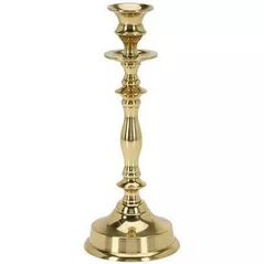 Свеча Holland 24682 Gold Подсвечник металлический 26cm